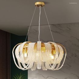 Chandeliers Round Chandelier Ceiling 2022 Novelty Trend Into The Hall And Living Room Crystal Light For