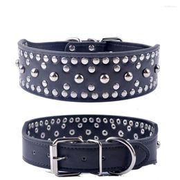 Dog Collars Black Red Pink Color Pu Leather Mushroom Spiked Puppy Necklace Studded Pet Neck Strap Adjustable