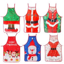 2022 Christmas Kitchen Cooking Aprons Baking Ornament Xmas Party New Year Christmas Gift