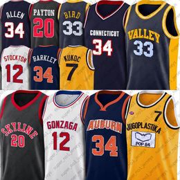 NCAA Toni Gary Kukoc Payton Jersey Charles John Barkley Stockton Jerseys Ray Larry Allen Bird Jersey Anfernee Chris Hardaway We