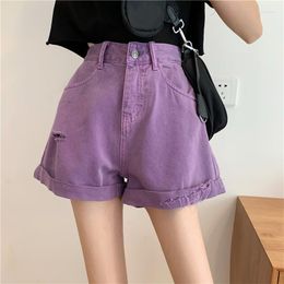 Women's Shorts Women Purple Summer Sexy Jeans Denim Super Mini Booty Short Club Party Dance Casual Loose Ladies Plus Size