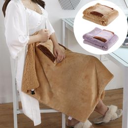 Blankets Portable Electric Heating Blanket Soft Skin Friendly Heated Cape Adjustable Rope Supplies For Home Sofa Bed Seat Office