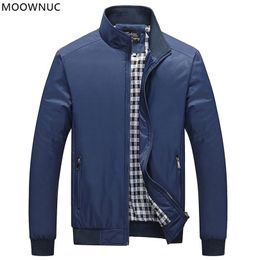 Mens Jackets Spring and Autumn Fashion Casual Solid Colour Slim Fit Bomber Jacket High Quality Sport Coat Size M5XL 220930