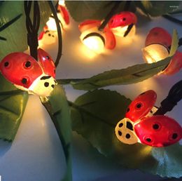 Strings 2022 Solar Outdoor Waterproof Light String Seven-star Beetle Lights Christmas