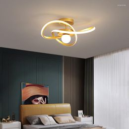 Chandeliers Modern LED Chandelier For Bedroom Living Room Dining Nordic Designer Creative Golden Ceiling Light Indoor Lighting Fixture