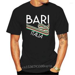 Men's T Shirts Funny Shirt Men Novelty Women Tshirt Bari Italia Retro Style Italy Souvenir Clothing