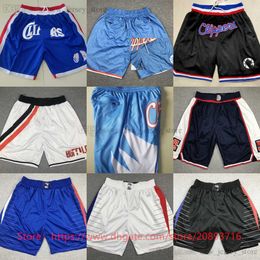 New Basketball Shorts Classic JustDon Pocket JohnWall Short Hip Pop Pant With Pockets Zipper Sweatpants