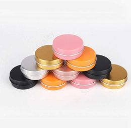 20g Metal Aluminium Bottle Tins Lip Balm Containers Empty Jars Screw Top Tin Cans 3240pcs DAT490