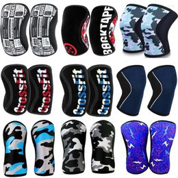 Knee Pads 7mm Neoprene Sports Kneepads Compression Weightlifting Pressured Crossfit Training For Bodybuilding Bench Press