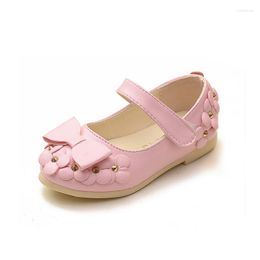 Flat Shoes Rose Pink Light Blue Little Baby Girls Princess Flowers Bows Rhinestone Kids 1T 2T 3T 4T 5T 6T 7T-14T