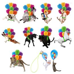 Interior Decorations Colourful Ballon Car Hanging Ornament Automotive Mirror 3D Cute Animal Shape Fashionable Pendants