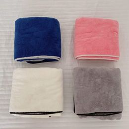 Sale solid Colour coral plush towel set 4 Colours Portable bath beach towel fur soft towel fashion style with gift packing