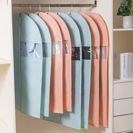 Clothing Storage Clothes Dust Cover Household Coat Non-woven Suit Hanging Bag Manufacturer Zipper Locker