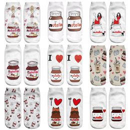 Women Socks 3D Print Short Funny Cute Cartoon Anime Children Gift Unisex Creative Colorful Multiple Happy Low Ankle For