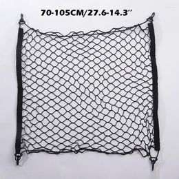 Car Organiser 1pcs Trunk Net Luggage Storage Cargo Nylon Elastic Black Mesh 70x70cm For MPV Auto SUV Holder Accessories