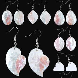 Dangle Chandelier Dichroic Colour Drop Earrings For Women Water Dangle Earring Drops Statement Natural Abalone Shell Pearl Sexyhanz Dhqbc