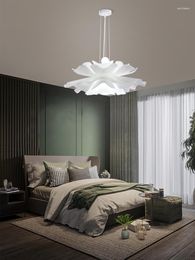 Pendant Lamps Nordic Post-modern Minimalist Dining Room Chandelier Personality Creative Flower Shape Bedroom Living