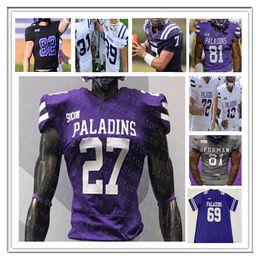 Ncaa College Furman Paladins FU Football Jerseys Tyler Huff Jace Wilson Dominic Roberto Devin Abrams Myion Hicks Ryan Miller Joshua Harris Wayne Anderson Jr.