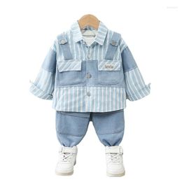 Clothing Sets Spring Autumn Baby Boys Clothes Suit Children Striped Jacket T-Shirt Pants 3Pcs/Sets Toddler Casual Costume Kids Tracksuits