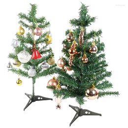 Christmas Decorations Tree Large PVC Pine Needle Green Artificial Desktop Table Ornaments Year Home Party Decoration