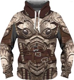 Men's Hoodies Medieval Armor 3D Print Hoodie Men's Casual Funny Long Sleeve T-shirt Men Women Fashion Sweatshirt Harajuku Hoody Pul