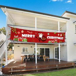 Christmas Decorations Day Flag Outdoor Banner 2022 Year Party Birthday Decoration Background Arrangement Supplies