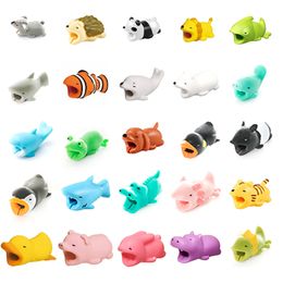 Cartoon Animal Cable Protector Usb Line Earphone Charger Bite Data Organiser