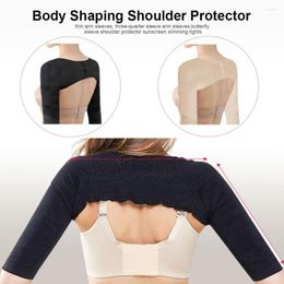 Knee Pads Women Arm Cuff Sleeve Back Correction Pure Colour Spandex Sexy Slim Comfortable Breathable Shoulder Body Shaping Protector