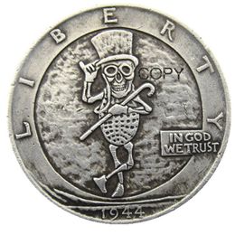 Mix 13pcs Hobo Walking Liberty/Franklin/Kennedy Half Dollar Skull Design Coin Copy metal dies manufacturing
