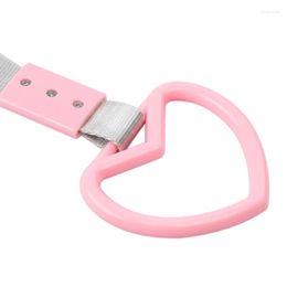 Interior Decorations 50LC Pink Hand Strap Heart-shape Bus Handle Easy To Use Rear Bumper Wide Applications For And Exterior