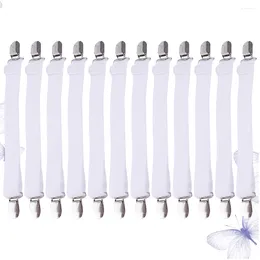 Clothing Storage 12pcs Multipurpose Bed Sheet Fasteners Adjustable Suspenders Gripper Elastic Strap With Clips For Sheets Mattress Covers