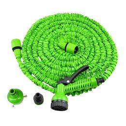 Hoses Magic Garden Water Flexible Expandable Reels Tube Car Watering Connector Blue Green 25-50FT 220930