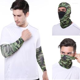 Bandanas Outdoor Sport Bandana Military Camo Tactical Balaclava Tube Scarf Fishing Hiking Cycling Face Mask Neck Gaiter Cover Headband