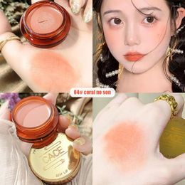 Lip Gloss Velvet Mousse Texture Blush Dual-purpose Mud Red Cheek Makeup Waterproof Long Lasting Tint Korean Cosmetics