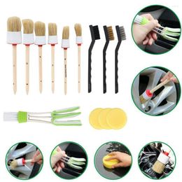 Car Sponge Cleaning Detailing Brush Set 5 Pack Cleaner Detail Tool For Dashboard