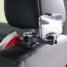 Interior Decorations Double Hook Bracket Car Creative Rear Seat Mobile Phone Holder Supplies G08