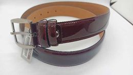 Belts Genuine Leather Belt-with Patent Leather Stitching-Burgundy or Black Color-3 5 cm-Fabric and Canvas Pantolona Compatible-A Quality-Deriza T220929