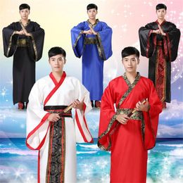 Stage Wear Mens Hanfu Traditional Chinese Clothing Ancient Costume Adult Festival Outfit Performance Folk Dance Costumes