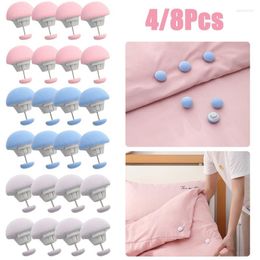 Clothing Storage 8Pc Mushroom Bed Sheet Clips Non-Slip Fitted Quilt Holder One Key To Unlock Blankets Cover Fastener Clip