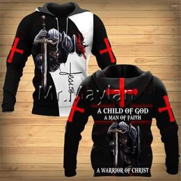 Men's Hoodies 3D All Over Printed Battle Of Knight Templars Hoodie Harajuku Fashion Hooded Sweatshirt Autumn Unisex Drop Ship H991