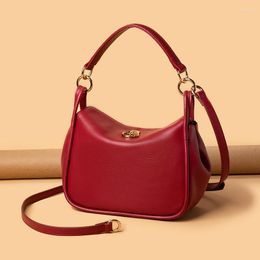 Evening Bags Soft Real Cowhide Ladies Handbags Small Women's Messenger Genuine Leather Fashion Women Bag Totes High Quality Shoulder