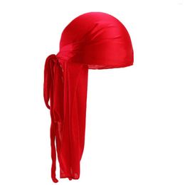 Ball Caps Unisex Men Women Bandana Hat Silky Satin Durag Do Doo Long Tail Head Wrap Scarf Street Cap Wear Hip Hop#P30