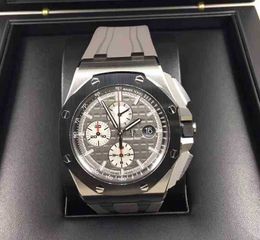 apf zf nf bf N C Luxury Mens Mechanical Watch Aibi Roya1 0ak Offshore Titanium Alloy Grey 26400io Oo. A004ca. 01 Swiss Es Brand Wristwatch J7CJ