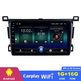 4core Car dvd Stereo Player 9 Inch Dashboard Combination Android 16G for Toyota RAV4 2013-2018 RHD WIFI support SWC 1080P