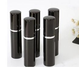 Black 5ML Mini Portable Travel Refillable Perfume Atomizer Bottle For Spray Scent Pump Case 5ML Empty Bottles Home Fragrances