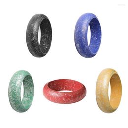 Bangle Vintage Speckled Wide Natural Wood Bangles For Women 2022 Colored Wooden Cuff Christmas Bracelets Jewelry Wholesale