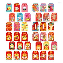 Gift Wrap 36 Pcs Chinese Red Envelopes Year Of The Tiger Lucky Money Packet Hong Bao For Spring Festival Party Supplies