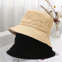Hats Women Sun Cap Foldable Block Cotton Trendy Outdoor Bucket Hat Fisherman For Summer Beachwear