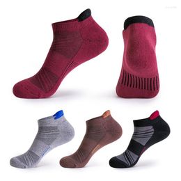 Sports Socks Ankle For Men Outdoor Athletic Sport Cotton Cushion Thin Breathable Fitness Cycling Running Compression Low Cut