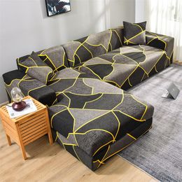 Chair Covers Elastic L-Shape Sofa For Living Room Funda Couch Cover Protector S/M/L/XL Geometric Slipcovers Buy 2PCS